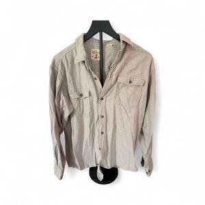 RedHead Men's Beige Button-Up Shirt